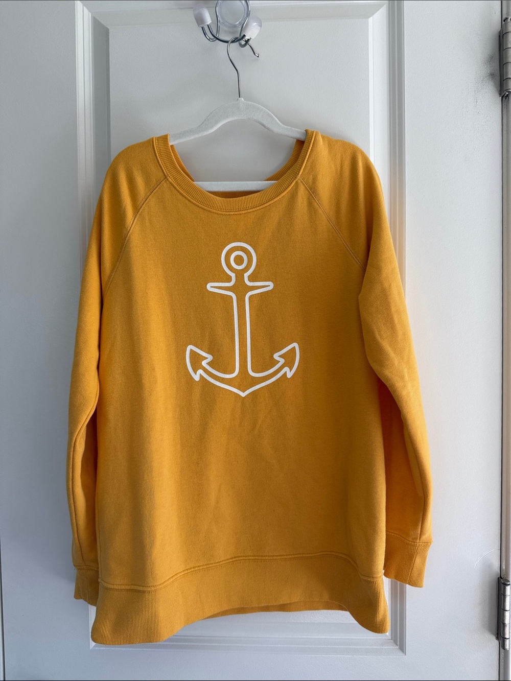 Old Navy Mustard Yellow Anchor Sweatshirt